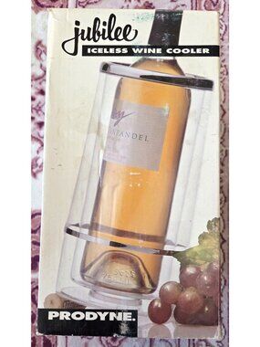 Jubilee Iceless Wine Cooler - Prodyne-A-401 - NIB Shatterproof-Insulated Clear